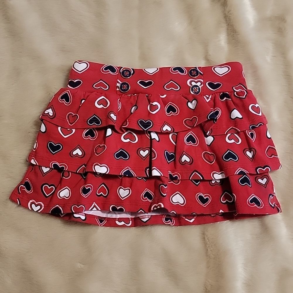 HARTSTRINGS RED WHITE AND BLUE PATRIOTIC SKORT, SIZE 18 MONTHS